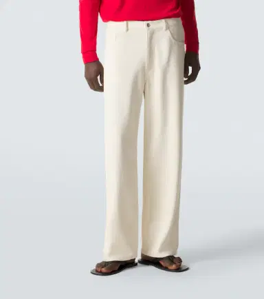 Auralee ilk denim wide-leg pants | Thumbnail 4 Auralee ilk denim wide-leg pants | Thumbnail 4