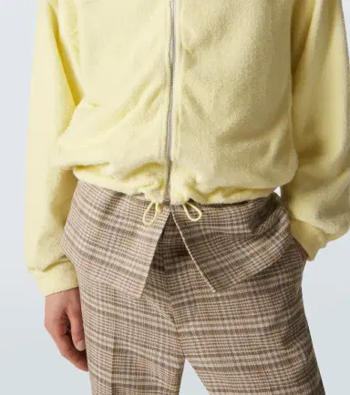Auralee Cotton-blend pile zip-up hoodie | Thumbnail 2