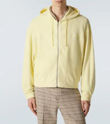 Auralee Cotton-blend pile zip-up hoodie | Thumbnail 3