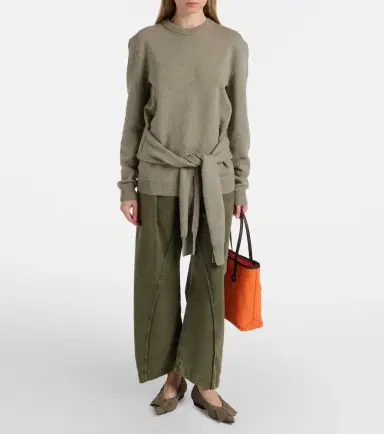 JW Anderson Ruffled suede ballerina flats | Thumbnail 5