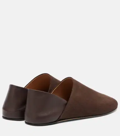 JW Anderson Leather-trimmed suede slip-on shoes | Thumbnail 2 JW Anderson Leather-trimmed suede slip-on shoes | Thumbnail 2