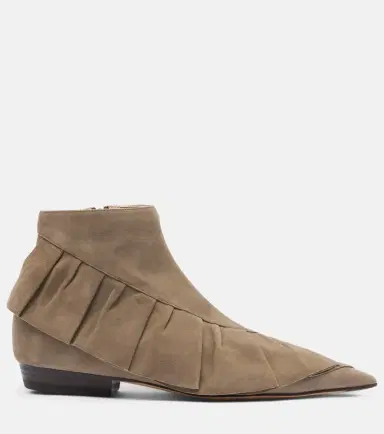 JW Anderson Ruffled suede ankle boots | Thumbnail 2 JW Anderson Ruffled suede ankle boots | Thumbnail 2
