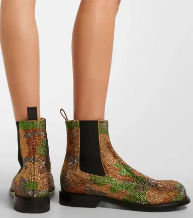 JW Anderson Camouflage embellished suede Chelsea boots | Thumbnail 7