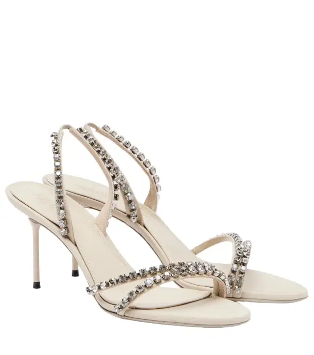 Paris Texas Lidia 70 crystal-embellished mules