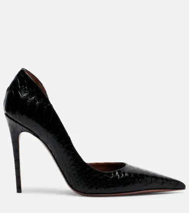Paris Texas Vera 105 snake-effect leather pumps | Thumbnail 3