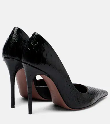 Paris Texas Vera 105 snake-effect leather pumps | Thumbnail 4