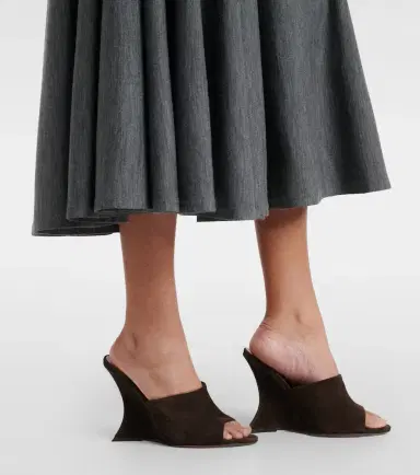 Paris Texas Nina 105 suede mules | Thumbnail 6 Paris Texas Nina 105 suede mules | Thumbnail 6