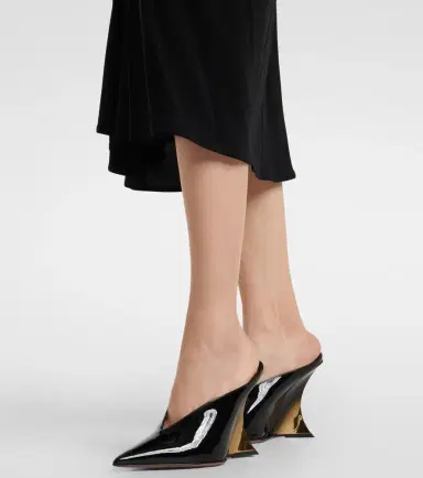 Paris Texas Nina 105 patent leather wedge mules | Thumbnail 6 Paris Texas Nina 105 patent leather wedge mules | Thumbnail 6