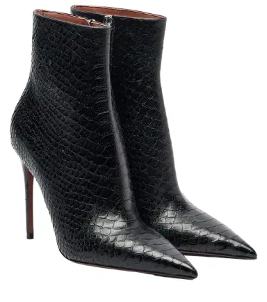 Paris Texas Vera 105 snake-effect leather ankle boots | Thumbnail 1