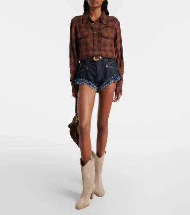 Paris Texas Lavinia suede cowboy boots | Thumbnail 6