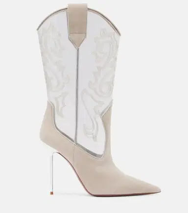 Paris Texas Lidia 105 suede and PVC cowboy boots | Thumbnail 3 Paris Texas Lidia 105 suede and PVC cowboy boots | Thumbnail 3