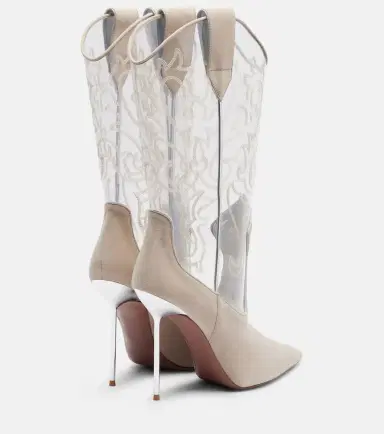 Paris Texas Lidia 105 suede and PVC cowboy boots | Thumbnail 4 Paris Texas Lidia 105 suede and PVC cowboy boots | Thumbnail 4
