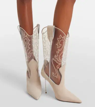 Paris Texas Lidia 105 suede and PVC cowboy boots | Thumbnail 5 Paris Texas Lidia 105 suede and PVC cowboy boots | Thumbnail 5