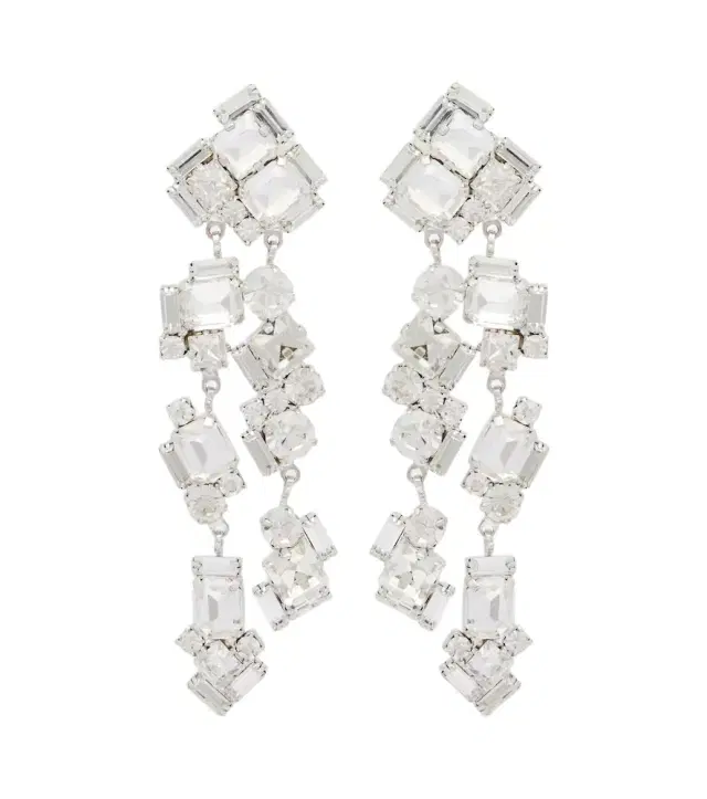 Magda Butrym Crystal-embellished drop earrings