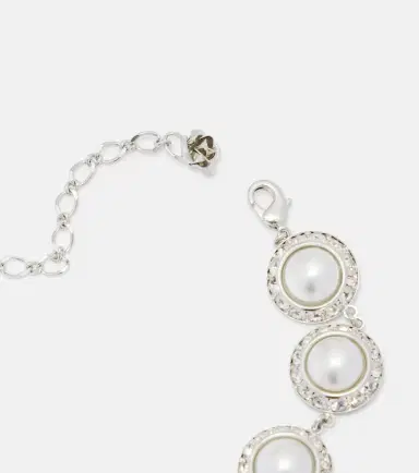 Magda Butrym Crystal-embellished faux pearl choker | Thumbnail 2