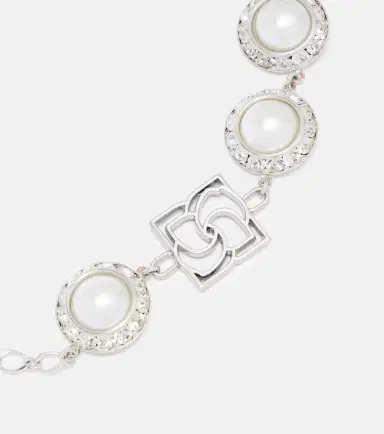Magda Butrym Crystal-embellished faux pearl choker | Thumbnail 3