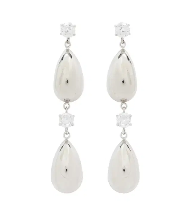 Magda Butrym Crystal-embellished drop earrings