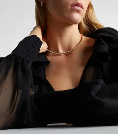 David Yurman Sculpted Cable Flex 18kt gold choker with diamonds | Thumbnail 4 David Yurman Sculpted Cable Flex 18kt gold choker with diamonds | Thumbnail 4