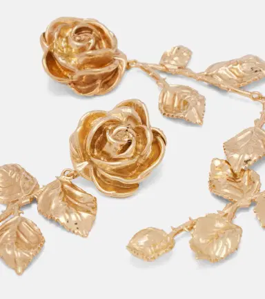 Magda Butrym Floral gold-plated drop earrings | Thumbnail 4