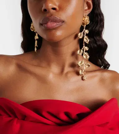 Magda Butrym Floral gold-plated drop earrings | Thumbnail 6