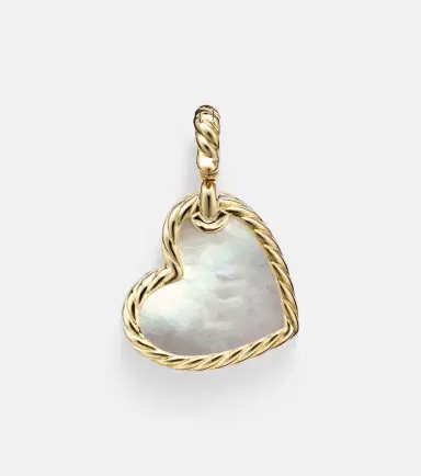 David Yurman DY Elements Heart 18kt gold pendant with diamonds and pearl | Thumbnail 2 David Yurman DY Elements Heart 18kt gold pendant with diamonds and pearl | Thumbnail 2
