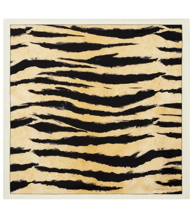 Printed silk scarf