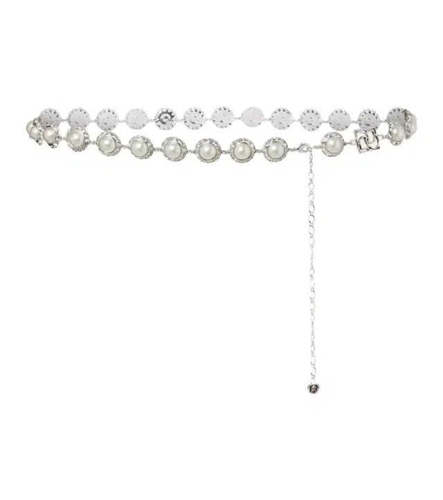 Magda Butrym Crystal-embellished faux pearl belt