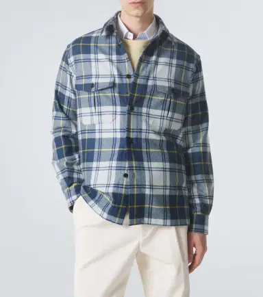 dunhill Plaid cashmere overshirt | Thumbnail 4 dunhill Plaid cashmere overshirt | Thumbnail 4