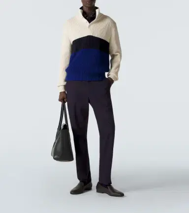 Dunhill Colorblocked cotton and silk sweater | Thumbnail 5 Dunhill Colorblocked cotton and silk sweater | Thumbnail 5