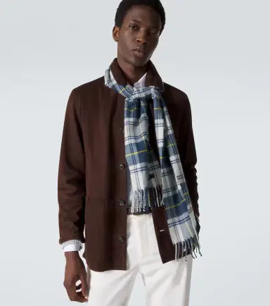 dunhill Tartan cashmere scarf | Thumbnail 4