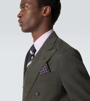 dunhill Printed silk pocket square | Thumbnail 2