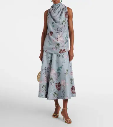Altuzarra Varda floral silk midi skirt | Thumbnail 2
