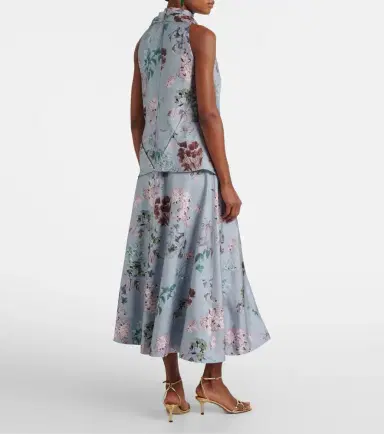 Altuzarra Varda floral silk midi skirt | Thumbnail 4