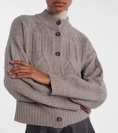 Altuzarra Amory cable-knit wool-blend cardigan | Thumbnail 3 Altuzarra Amory cable-knit wool-blend cardigan | Thumbnail 3
