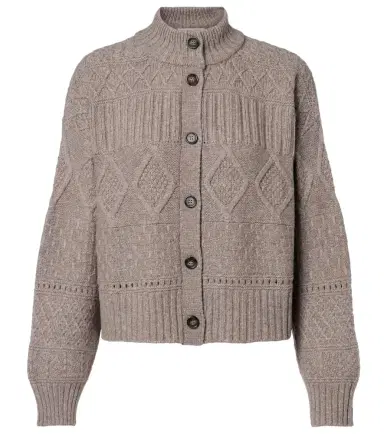 Altuzarra Amory cable-knit wool-blend cardigan | Thumbnail 1 Altuzarra Amory cable-knit wool-blend cardigan | Thumbnail 1