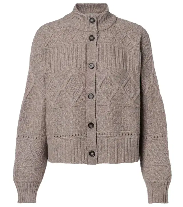 Altuzarra Amory cable-knit wool-blend cardigan