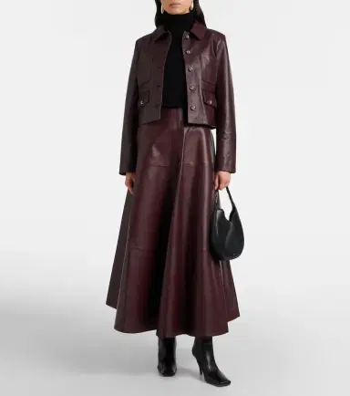 Altuzarra Varda leather maxi skirt | Thumbnail 3 Altuzarra Varda leather maxi skirt | Thumbnail 3