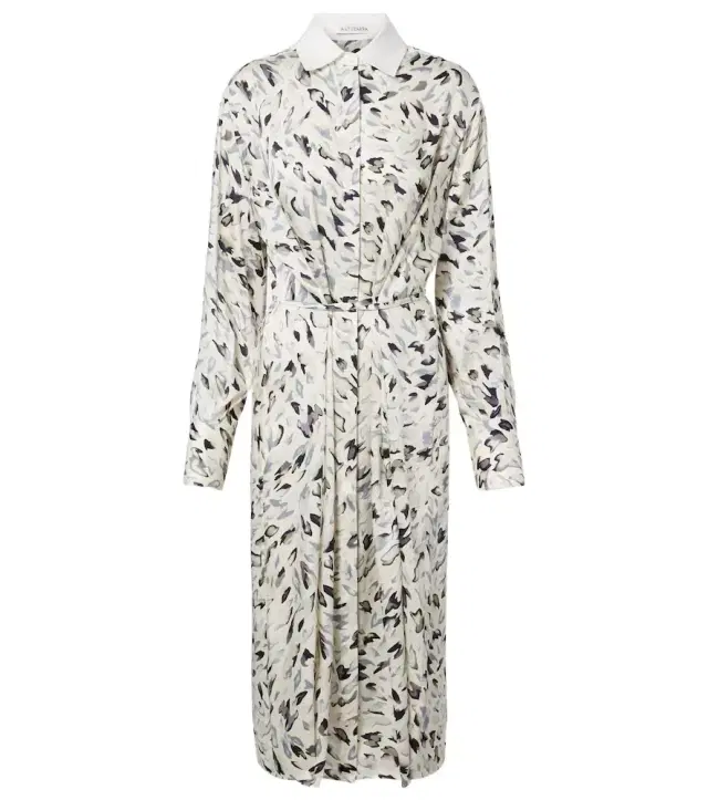 Floyd printed cotton-blend shirt dress