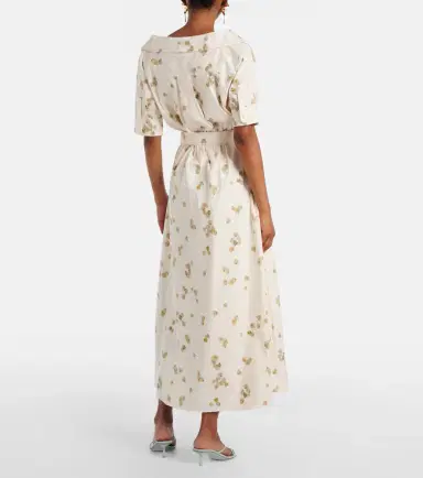 Altuzarra Lydia floral cotton-blend wrap dress | Thumbnail 5 Altuzarra Lydia floral cotton-blend wrap dress | Thumbnail 5