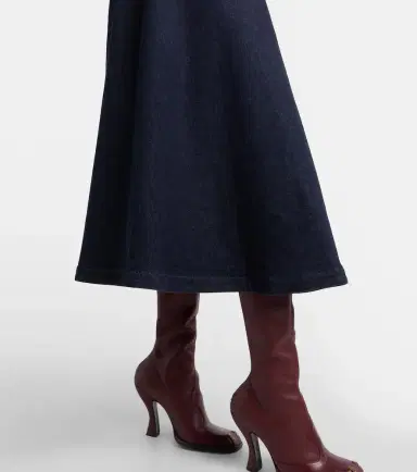 Altuzarra Varda denim midi skirt | Thumbnail 4 Altuzarra Varda denim midi skirt | Thumbnail 4