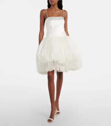 Danielle Frankel Bridal Sadie wool and silk corset dress | Thumbnail 4 Danielle Frankel Bridal Sadie wool and silk corset dress | Thumbnail 4