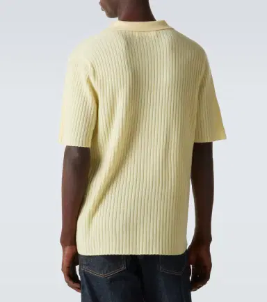 Arch4 Ribbed-knit cashmere polo shirt | Thumbnail 2