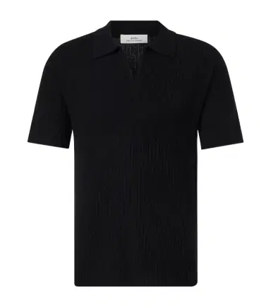 Arch4 Ribbed-knit cashmere polo shirt | Thumbnail 1