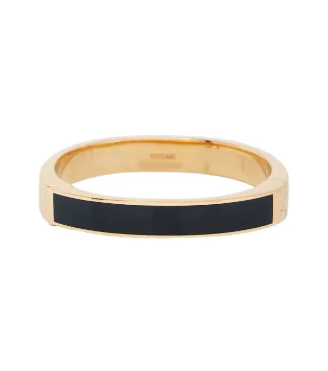 Toteme Signature enamel gold-plated bangle