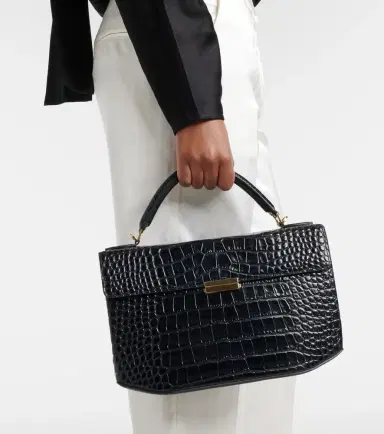 TOTEME Box Small croc-effect leather top-handle bag | Thumbnail 5