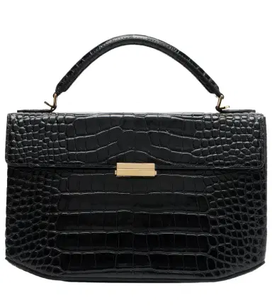 TOTEME Box Small croc-effect leather top-handle bag | Thumbnail 1