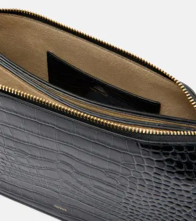 TOTEME Threefold croc-effect leather clutch | Thumbnail 2