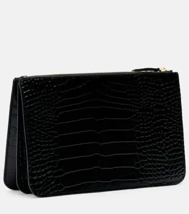 TOTEME Threefold croc-effect leather clutch | Thumbnail 3