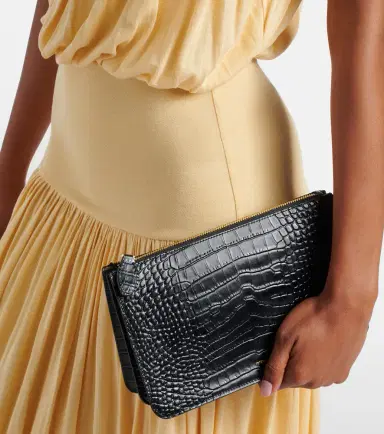TOTEME Threefold croc-effect leather clutch | Thumbnail 4