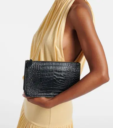 TOTEME Threefold croc-effect leather clutch | Thumbnail 6